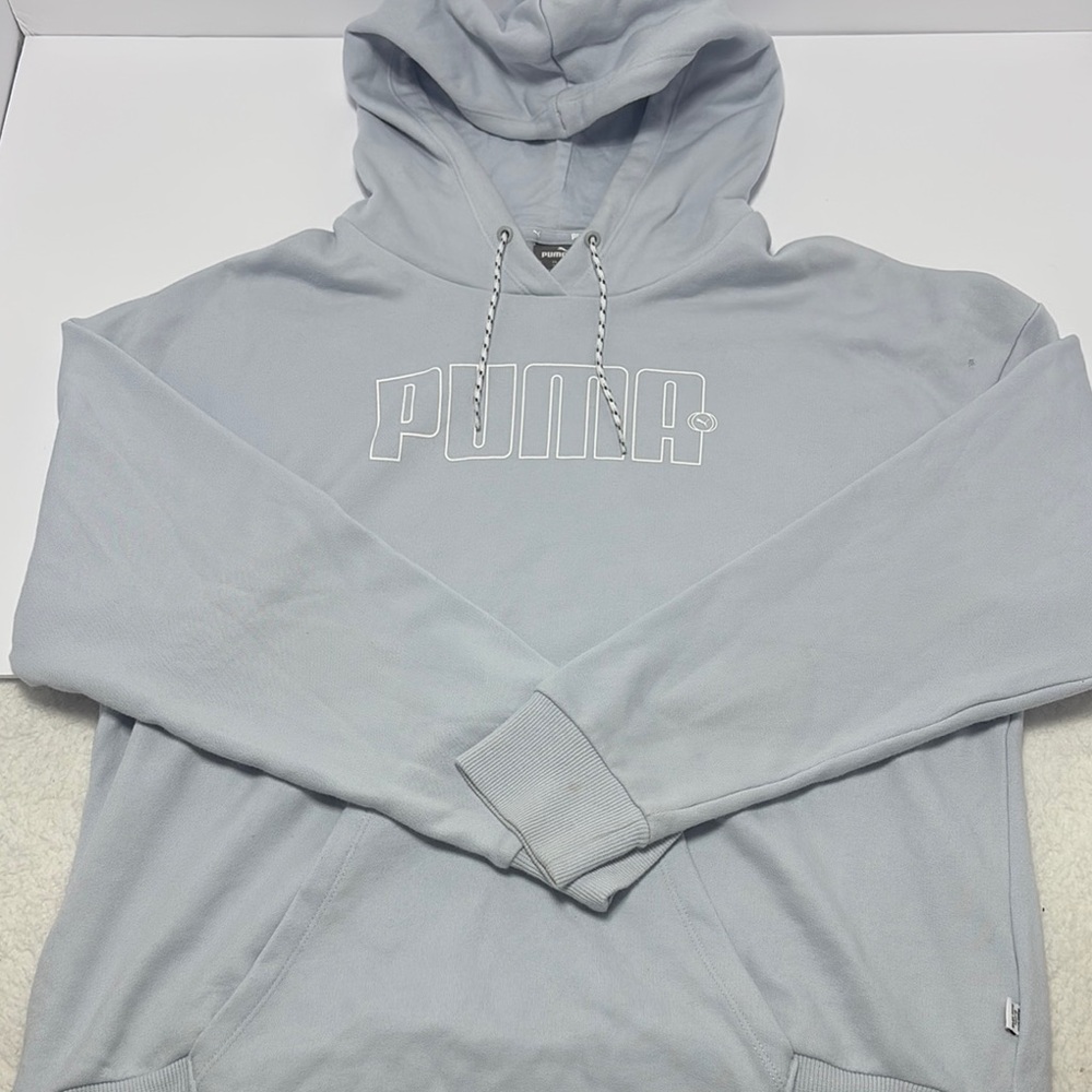 Puma Gray Sweatshirt Hoodie Minimalist Design